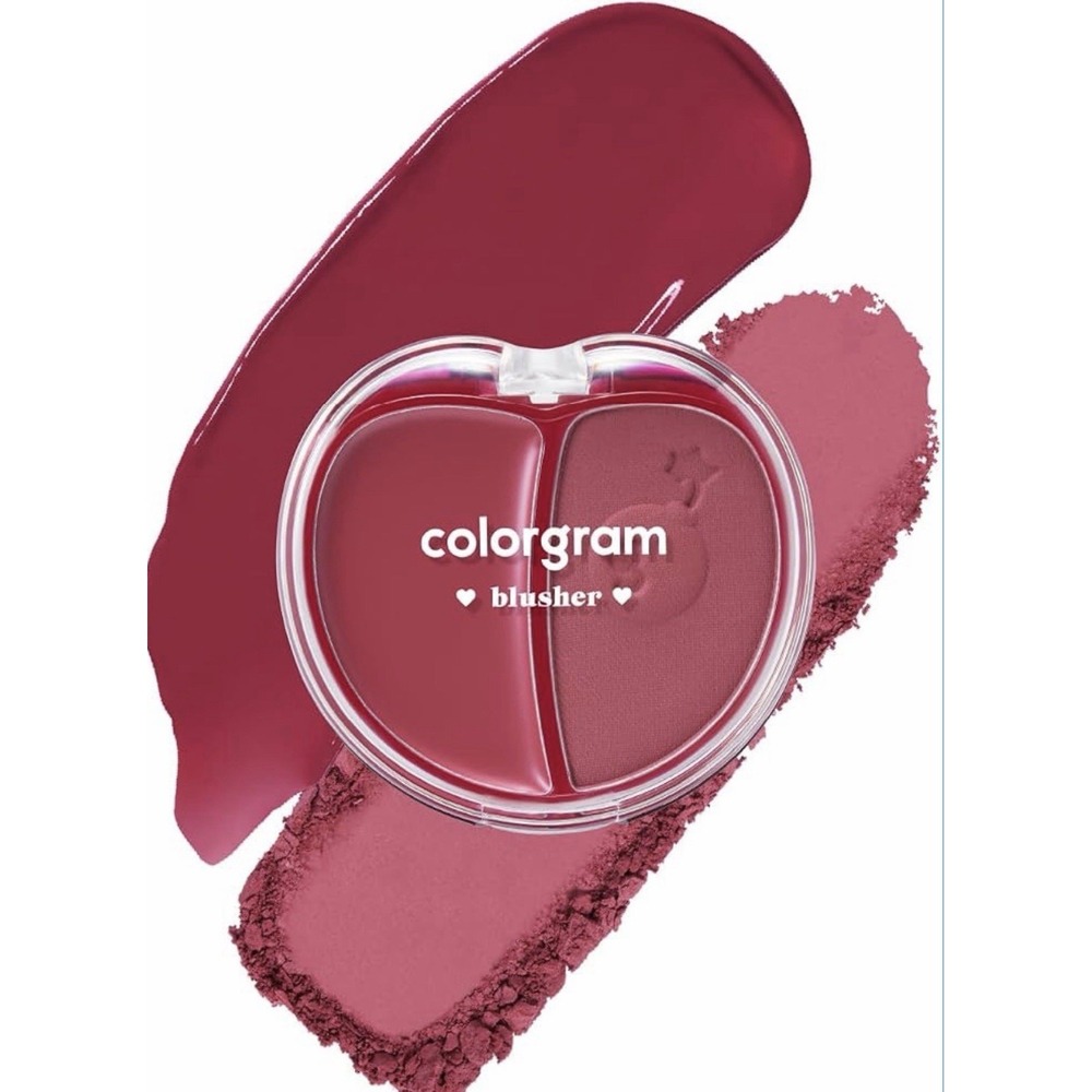 COLORGRAM Tintin Dory Duo Blusher 05 Red Heart Cream & Powder Blush